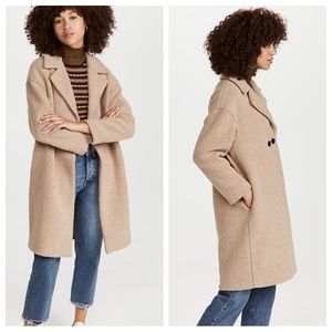 Harris Wharf London teddy wool blend trench coat L